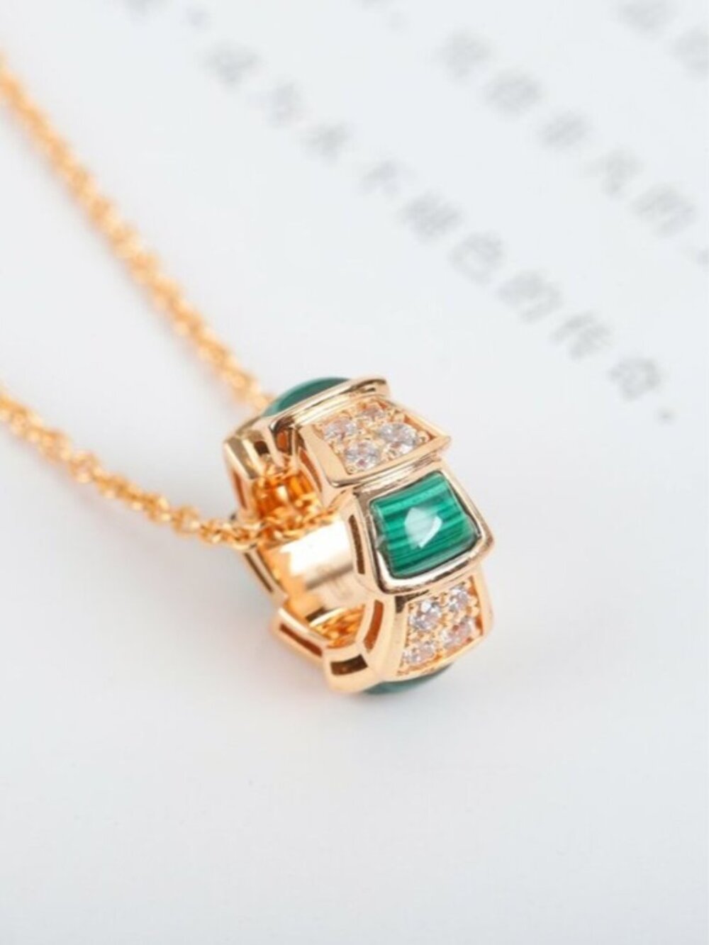 BVLGARI snake shell necklace